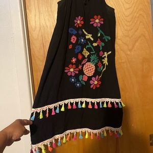 Impo size Large- colorful embroidery- worn once. Perfect condition